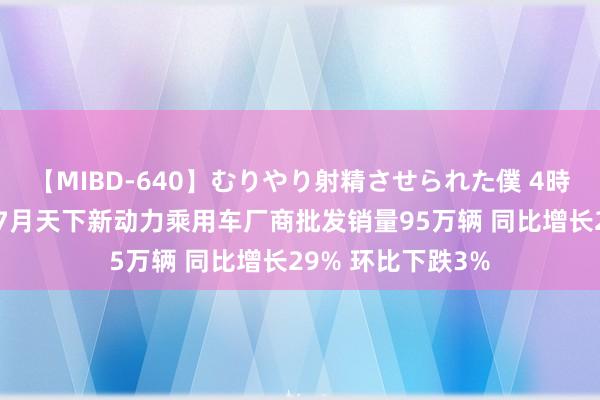 【MIBD-640】むりやり射精させられた僕 4時間 乘联会：预估7月天下新动力乘用车厂商批发销量95万辆 同比增长29% 环比下跌3%