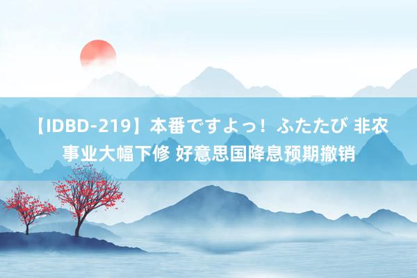 【IDBD-219】本番ですよっ！ふたたび 非农事业大幅下修 好意思国降息预期撤销